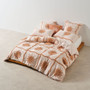 Tangier Clay Quilt Cover set by Linen House