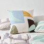 Linen House Kiama European pillowcase styled on the bed
