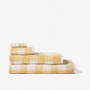 Flinders Check towel collection in Honey, 630 GSM cotton terry