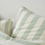 Vintage Stripe Jade Quilt Cover Set