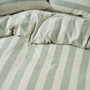 Vintage Stripe Jade Quilt Cover Set