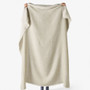 Maya Natural throw by Linen House