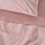 Close‑up of cotton sateen fabric in Dusty Rose