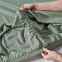 Linen House Surf Wash Seafoam Fitted Sheet Detail