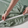 Linen House Surf Wash Seafoam Fitted Sheet Detail