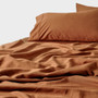 Linen House Surf Wash sheet set in Rust