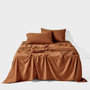 Surf Wash Rust sheet set styled on bed