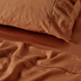 Linen House Surf Wash sheet set in Rust