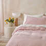 Relaxed look Linen House Surf Wash Dusty Rose quilt cover set