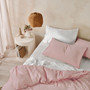Relaxed look Linen House Surf Wash Dusty Rose quilt cover set