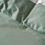 Seafoam cotton sateen quilt cover close-up fabric detail