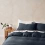 Relaxed look Linen House Surf Wash Midnight quilt cover Set