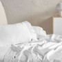 Augusta White 500 thread Cotton Sateen Sheet set