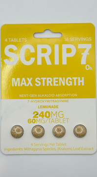 Script 7oh Max Strength 4ct 60mg each