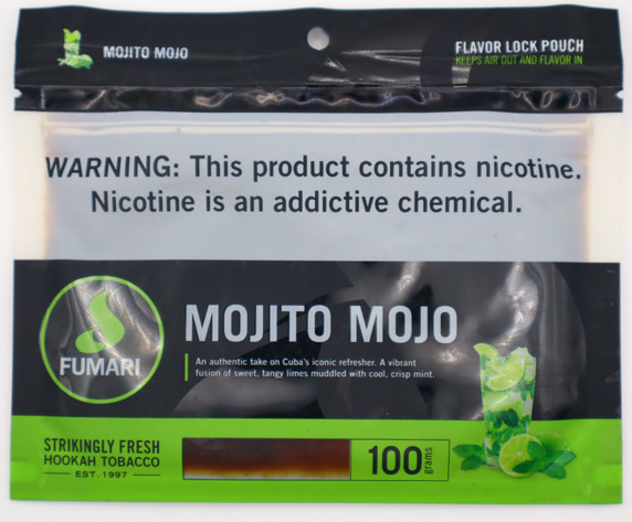 Fumari Hookah Tobacco- Mojito Mojo (100 Grams)