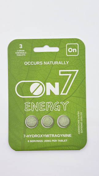On 7 Energy 3ct 20mg each