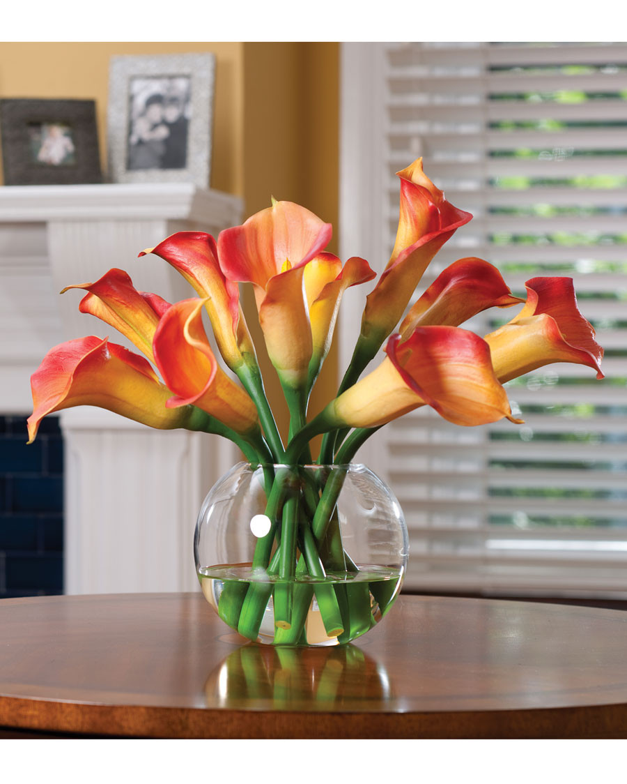 Calla Lily Silk Flower Centerpiece
