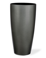 Tall Uptown Decorative Container 13"W x 23"H Light Graphite