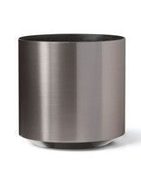 Cylinder Container - 20" W x 18" H - Brushed Graphite