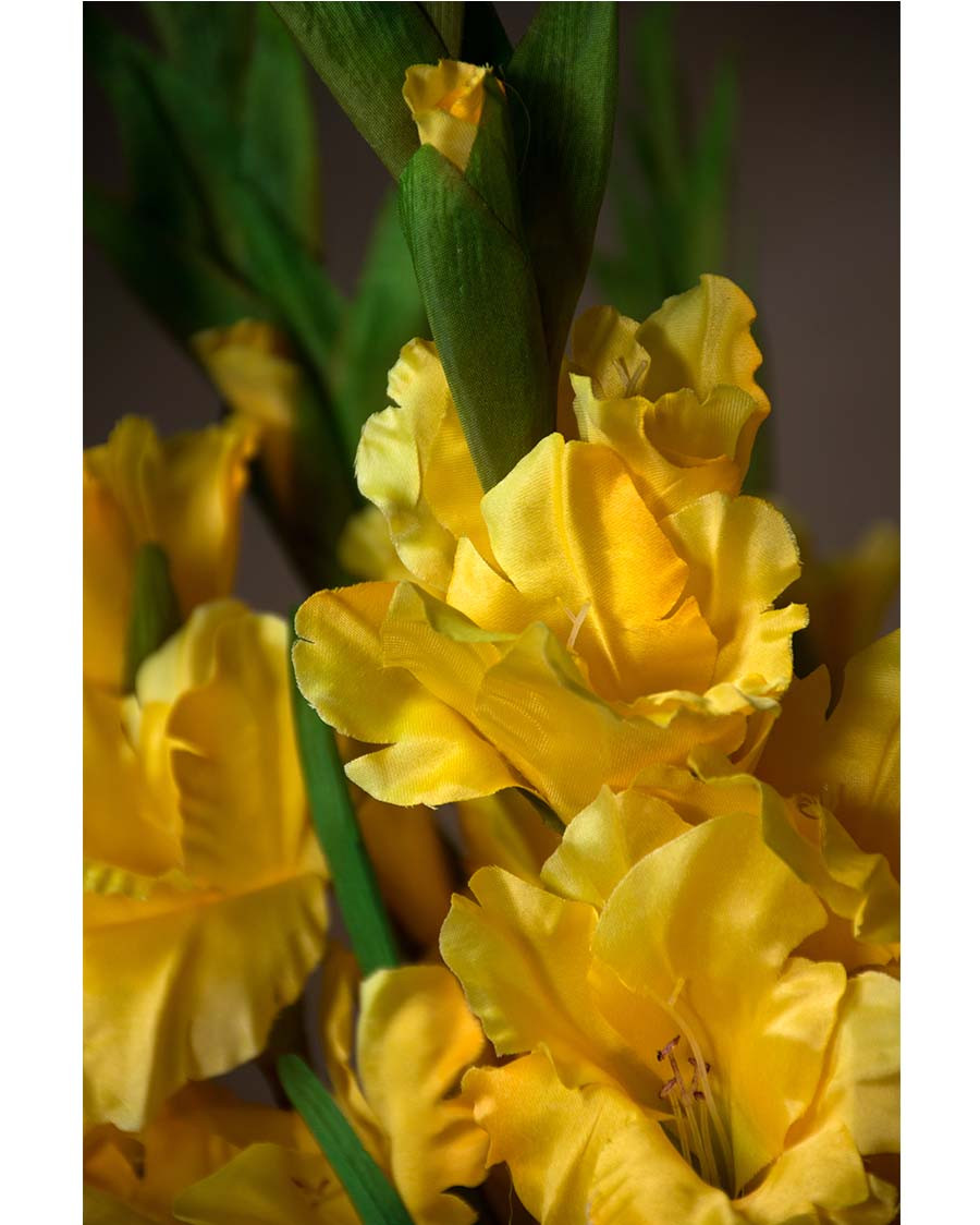 35" Gladiola Silk Flower Stem