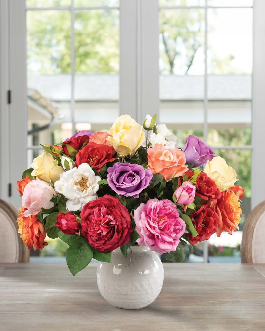 Buy exquisite Mixed Rose Bouquet silk flower arrangement at Petals.