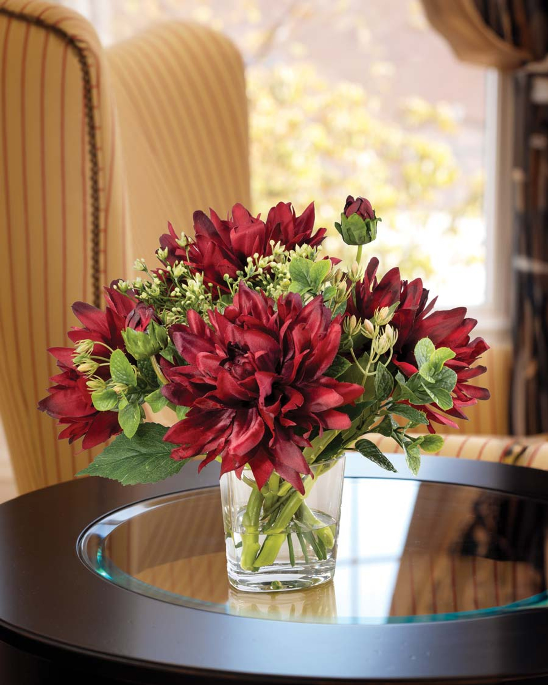 Buy delightful Dahlia Delight silk flower arrangement at Petals.
