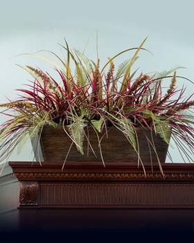 Grasses & Fern Armoire Topper 