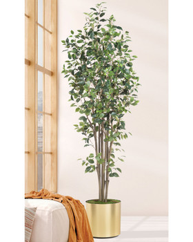 6' greenhouse silk ficus by Petals.