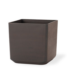 Cubico Decorative Container - 14"W x 14"H - Havana Brown