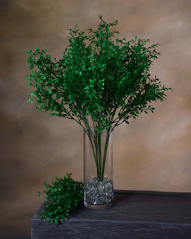 24" Faux Tea Leaves Foliage Stem Spray