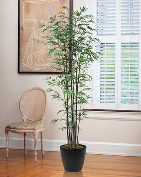 7' Silk Bamboo Tree, By Petals.