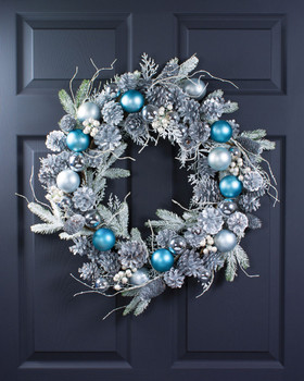 Winter Morning 24" Artificial Holiday Wreath