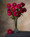 Fuchsia Zinnia Silk Flower Stem