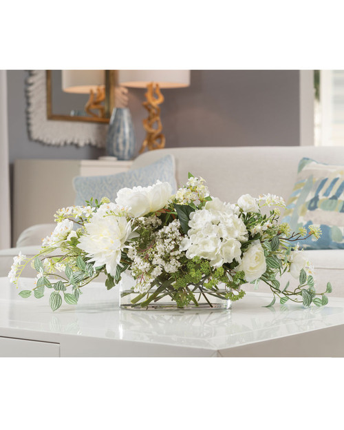 Citrus Sorbet Faux Flower Centerpiece