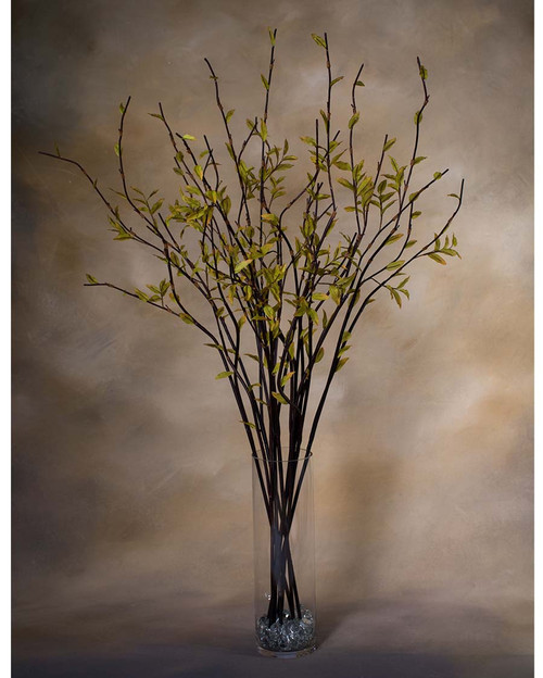 48" Faux Curly Willow Flower Stem