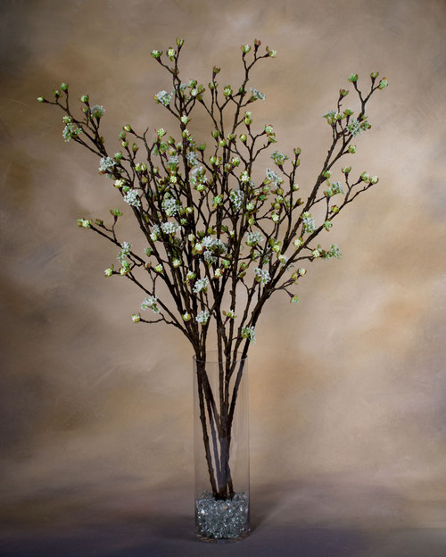 44" Artificial Maple Fruit Foliage Stem in Cream.
