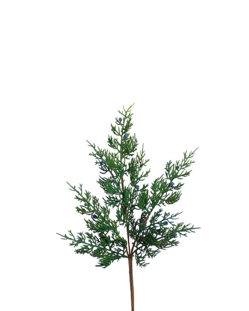 18" Artificial Juniper Spray with Blue Berry