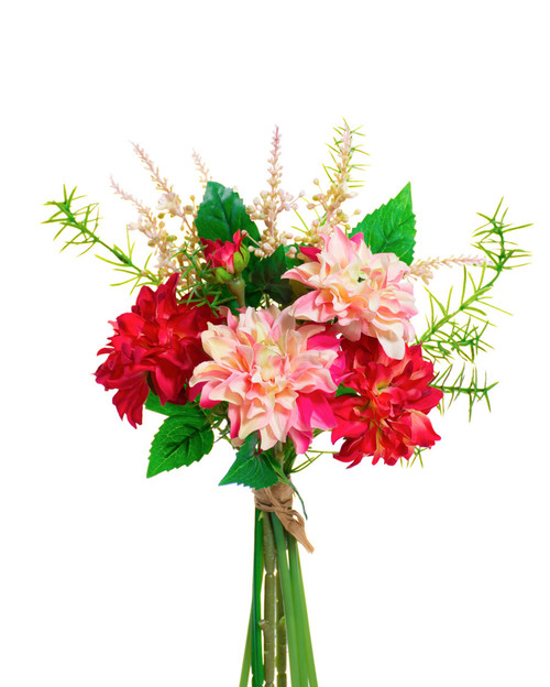 12" Dahlia Faux Flower Bundle"