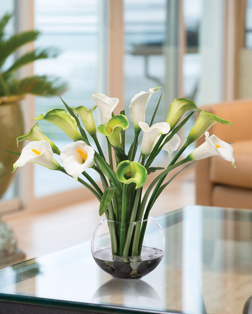 Calla Lilies Faux Flower Bouquet