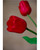 Red Silk Tulip Flower Stem