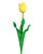 Yellow Silk Tulip Flower Stem