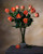 Salmon Peach Rose Bud Silk Flower Stem