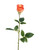 Salmon Peach Rose Bud Silk Flower Stem