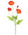 Orange Poppy Silk Flower Stem