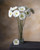 25" Silk Gerbera Daisy Faux Flower Stem  in White.