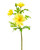 Yellow Daisy Silk Flower Stem Spray (x 3) with Bud