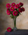 Fuchsia Zinnia Silk Flower Stem