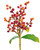 Orange/Red Faux Berry Foliage Stem Spray