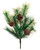 18" Artificial European Pine Foliage Stem with Cones