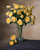Soft Yellow Fluffy Ranunculus Silk Flower Stem Spray
